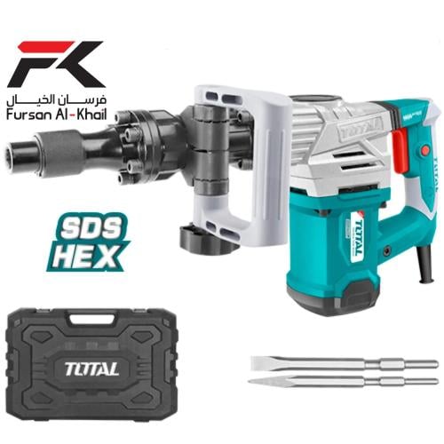 Total 1300-watt SDS HEX demolition breaker