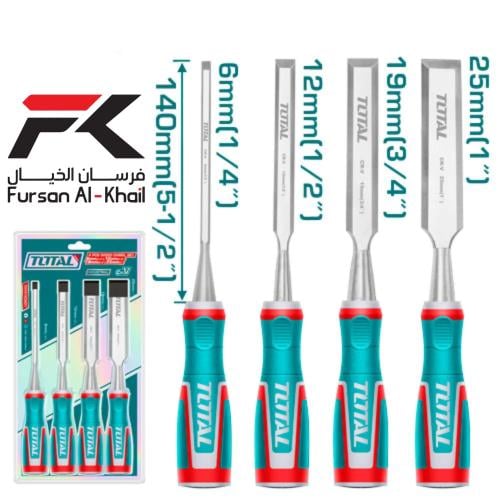 Total Wood Chisel Set 4 pieces