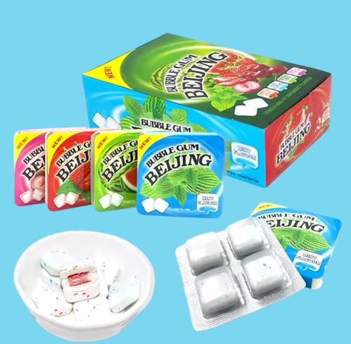 علك بحشوة حامضة بنكهات عديدة ( الحبة)