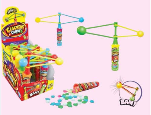 Candy Pop with a toy (the pill)