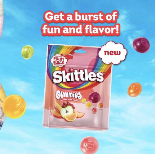 Skittles Gummies الفواكة الاستوائيه مستورد