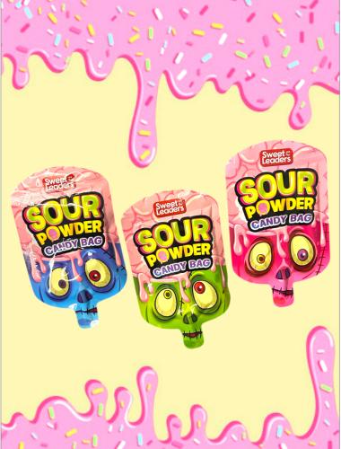 حلوى بوبي بودر ساور بنكهات متعددة عشوائية ( الحبة...