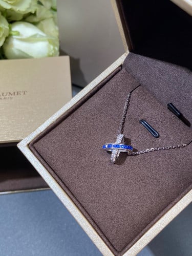 سلسال جو دو ليان ازرق وابيض