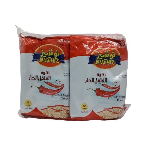 نوشيز مقرمشات الارز بنكهة الفلفل الحار 6*67.2g