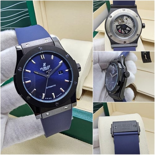 ساعة هوبلت ازرق