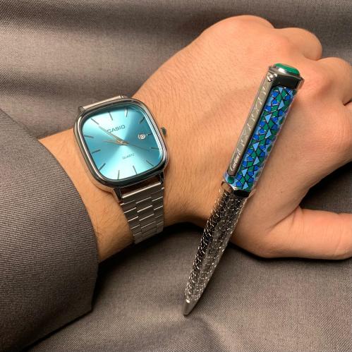 طقم ساعه كاسيو وقلم كارتير
