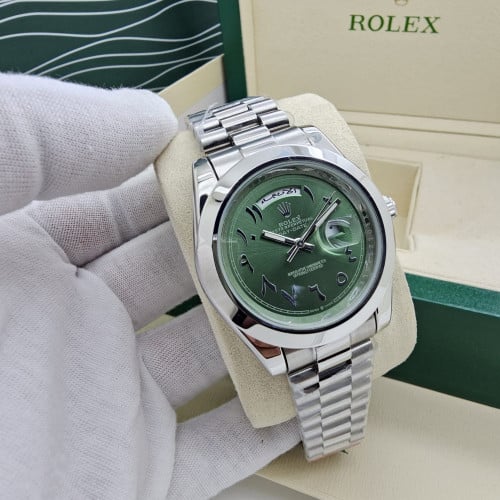 ساعة رولكس ارقام عربي بطارية