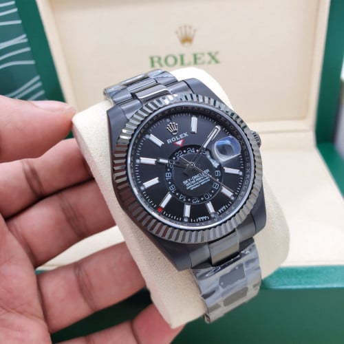 ساعة رولكس رجالي اسود