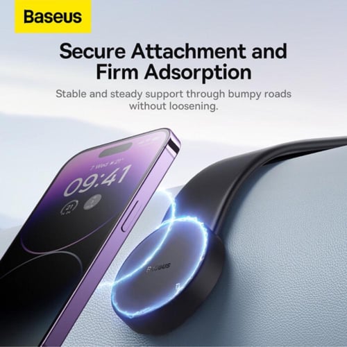 حامل جوال مغناطيسي بيسوس c02 كلاستر للجوال - اسود