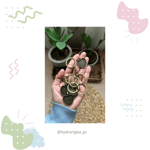 ميدالية مفاتيح شكل قلب