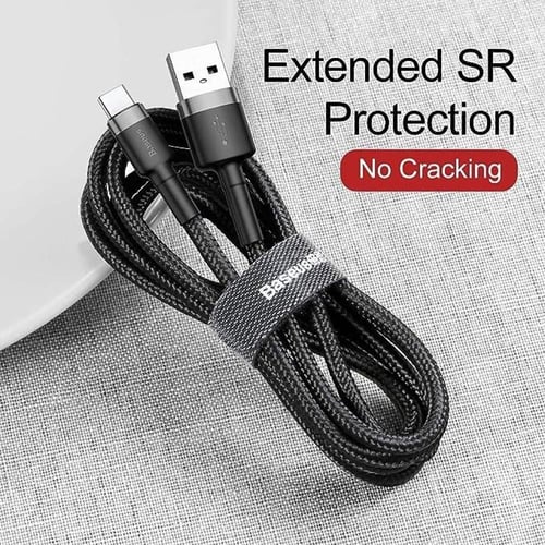 كيبل شاحن مايكرو USB مترين من بيسوس