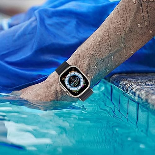 حزام ساعة ابل الترا(49-45-44-42مم) أسود وازرق