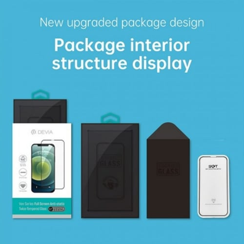 ديفيا فان سيريز شاشة كاملة زجاج مقوى مرتين لهاتف آ...