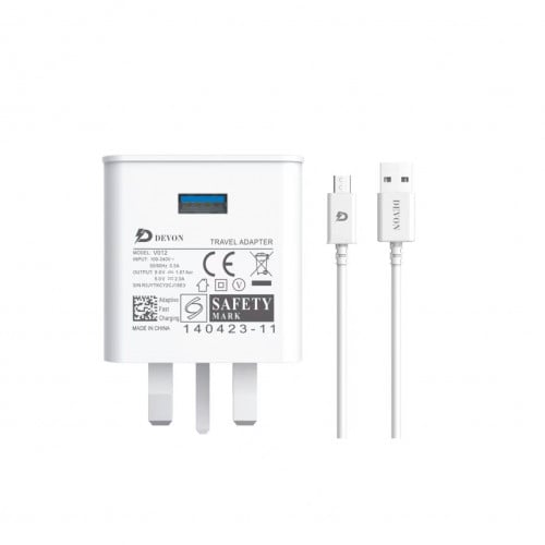 راس شاحن مع كيبل 1متر ميكرو من شركه ديفون