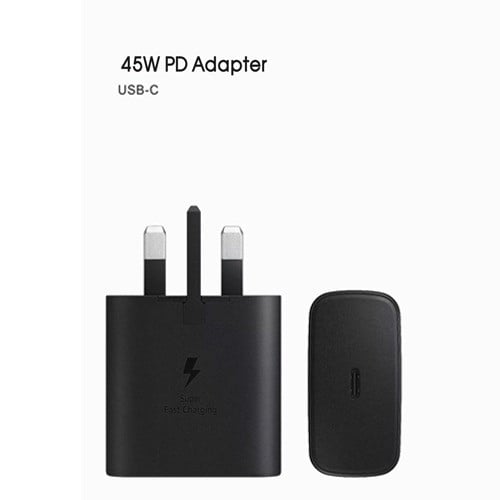 فيش جداري منفذ PD يدعم الشحن السريع بقوة 45 واط .