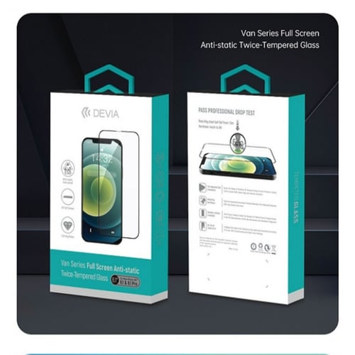 ديفيا فان سيريز شاشة كاملة زجاج مقوى مرتين لهاتف ا...