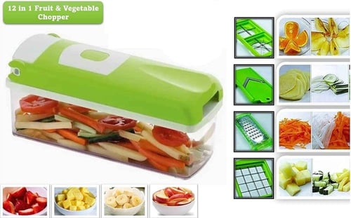 قطاعة خضروات وفواكه، 12 في 1 متعددة الوظائف
