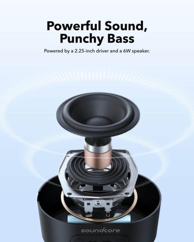 مكبر صوت ساوند كور بلوتوث لا سلكي صغير مع عرض ضوئي...