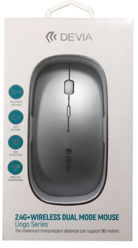ماوس بلوتوث رمادي أو رصاصي من شركة ديفيا