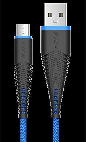 كابل اندرويد مرن من ديفيا فيش 1- لون ازرق (DEFHA60...