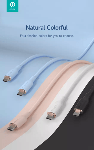 كيبل ايفون 15 تايب سي PD من ديفيا 60 واط 1.2 متر