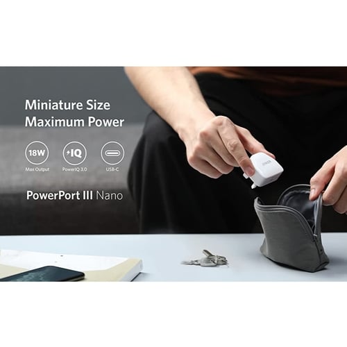 فيش جداري من انكر بقوة 20 واط منفذ تايب سي