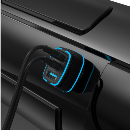 شاحن سيارة بقوة 115 W منفذين PD و منفذ USB من ديفي...