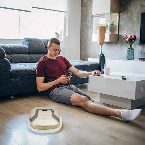 روبوت مكنسه قابله للشحن للاستخادم الرطب والجاف