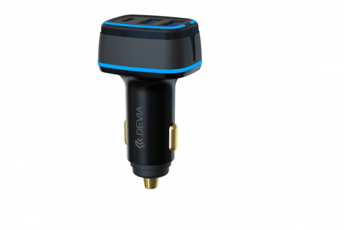 شاحن سياره منفذين USBومنفذ pDقوة 85وات يدعم الشحن...