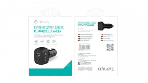 شاحن PD3.0 + QC3.0 من سلسلة السرعة القصوى