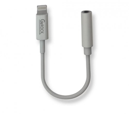 محول صوتي بلوتوث لسماعه ايفون 3.5 ملم ابيض من GZRO...