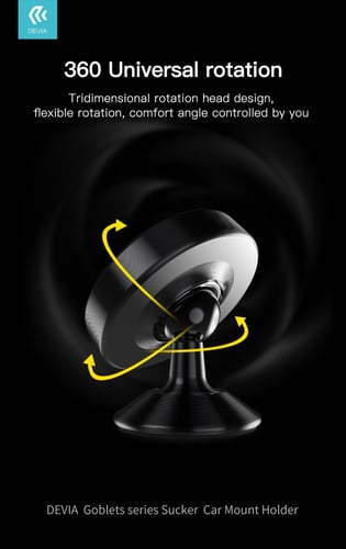 حامل هواتف للسيارة ديفيا جوبليتس - أسود