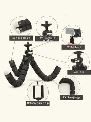 WUW Z19 حامل هاتف محمول صغير مرن ثلاثي القوائم"