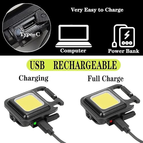 مصباح يدوي 800 لومن سي او بي فائق السطوع قابل للشح...