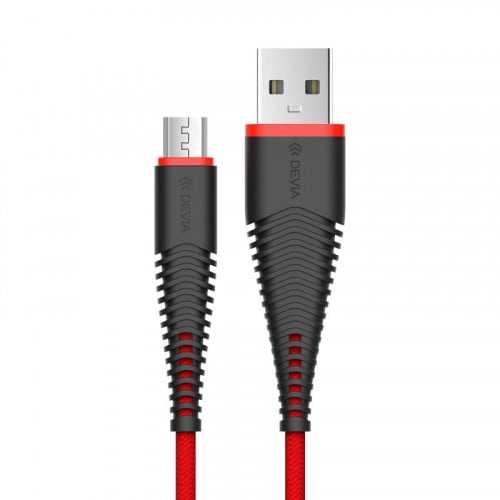 كيبل اندرويد فيش 1 مرن من ديفيا - لون احمر (DEFHA6...