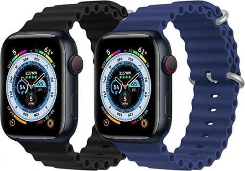 حزام ساعة ابل الترا(49-45-44-42مم) أسود وازرق