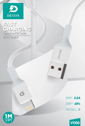 كابل للشحن ومزامنة البيانات من USB-A إلى Lightning...