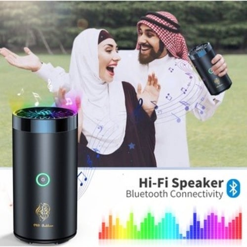 مبخرة كهربائية قابلة للشحن مع مكبر صوت مدمج مزودة...