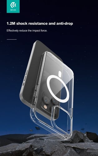 ديفيا كفر شفاف بيور مغناطيسي مقاوم للصدمات لجميع ا...