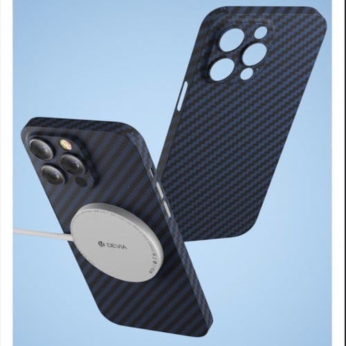 ديفيا كفر فيبر لجميع اجهزه ايفون 14 شحن مغناطيسي م...