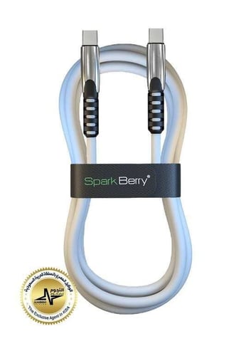 كيبل تايب سي - PD ربل 1.2م بقوة 5 امبير ( اسود واب...