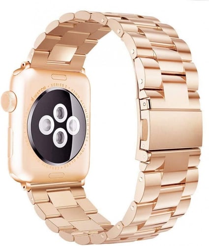 سوار معدني لساعة ابل بحجم 45/ 42/44 ملم/من الستانل...