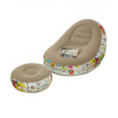 كرسي استرخاء قابل للنفخ والتنقل سهل الاستخدام