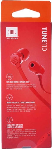 سماعة جية بي ال تي 110 أحمر