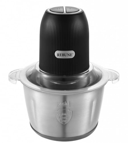 فرامة لحم وخضروات 2لتر من ريبون - حوض استيل +حوض ق...