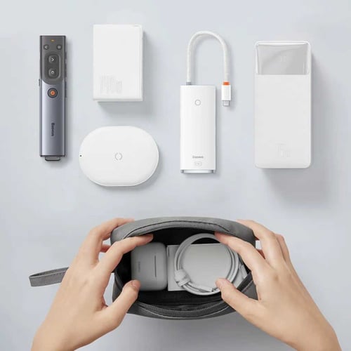 حقيبة يد ايزي جورني ماركة بيسوس - رمادي