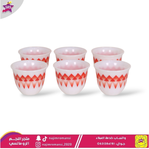 فناجين الكيف كبير XL كوري من السيف 6 قطعة