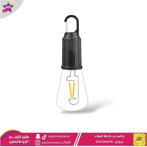 مصباح تخييم قابل للتعليق وإعادة الشحن مع كابل USB...