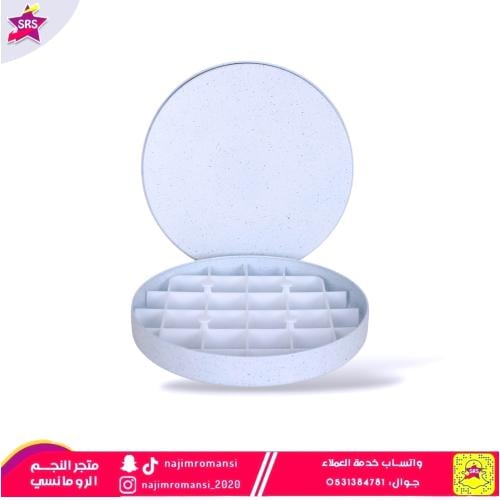 صينية بسبوسة دائري جرانيت 29 سم ابيض