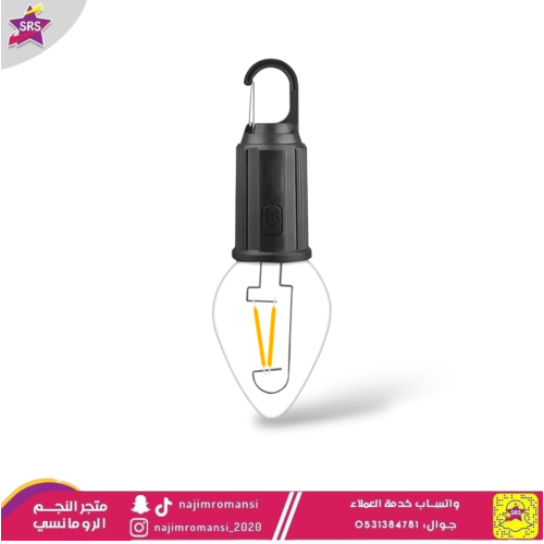 مصباح تخييم قابل للتعليق وإعادة الشحن مع كابل USB...